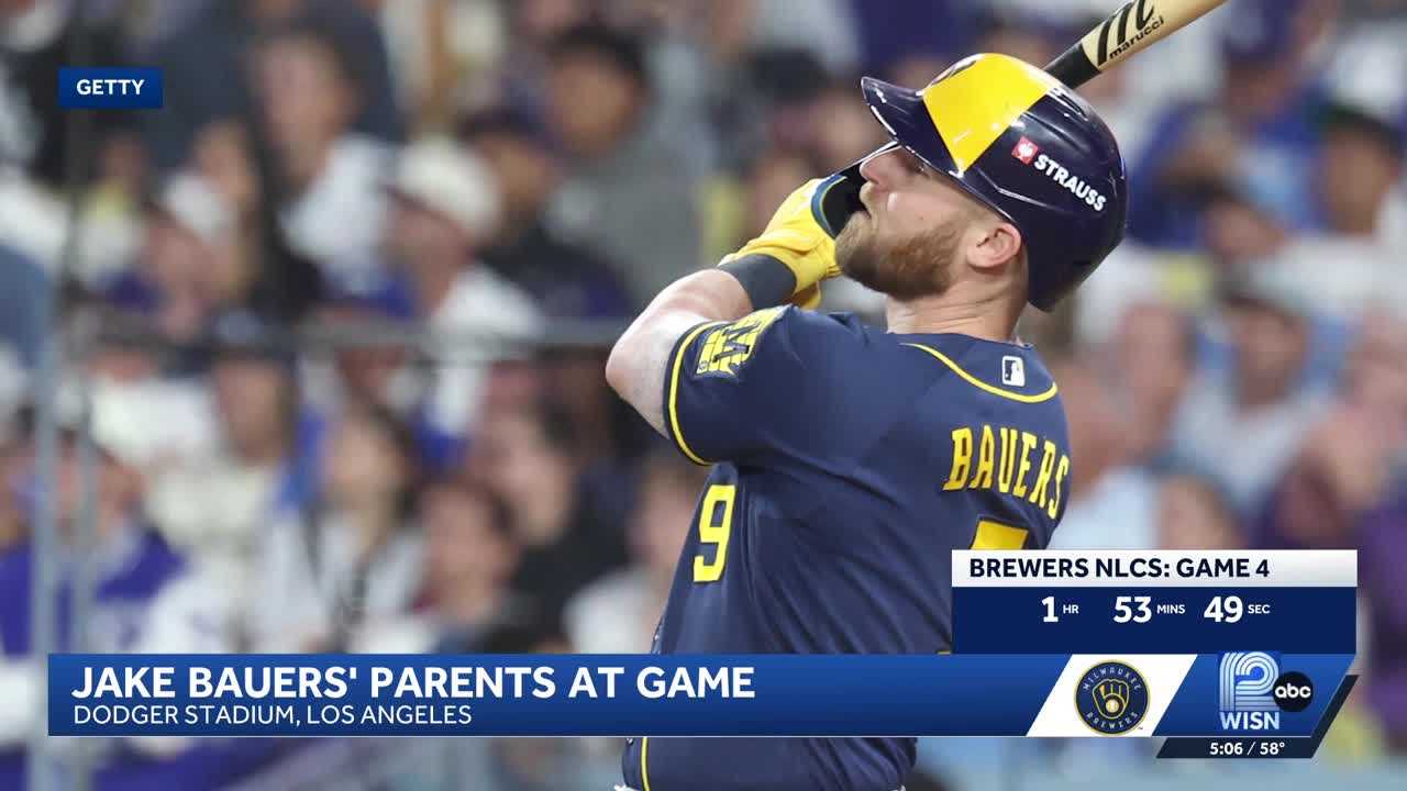 Parents of Brewers 1st baseman Jake Bauers couldn't be more proud — WISN 12 Milwaukee, Lakewood Ranch Sports news