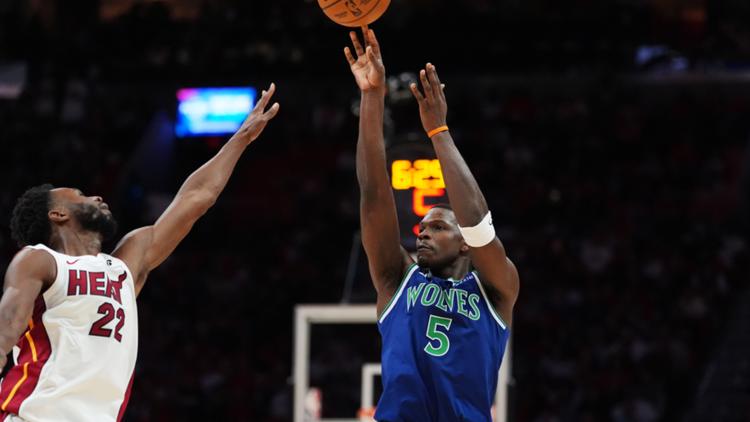Anthony Edwards scores 45, Wolves roll past Heat 131-106 to spoil Giannis' opener — KARE 11 Sports — Gopher, Lakewood Ranch Sports news
