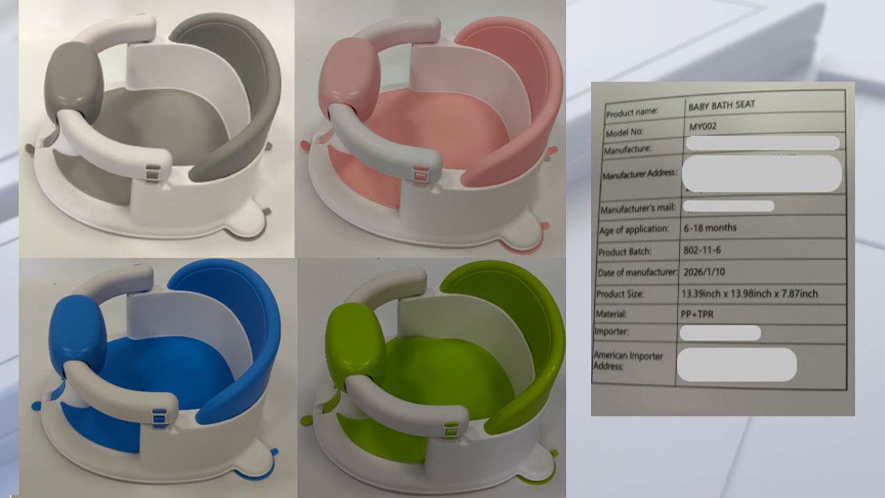 Baby bath seats sold on Amazon under recall for risk of serious injury, drowning — FOX 13 Tampa Bay News, Lakewood Ranch Government news